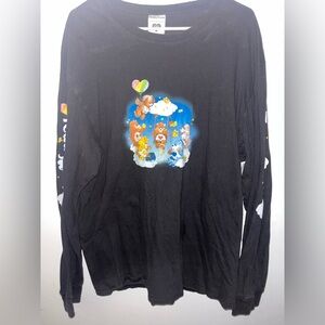Teddy Fresh Black Long Sleeve Shirt with Colorful Bear Graphic
